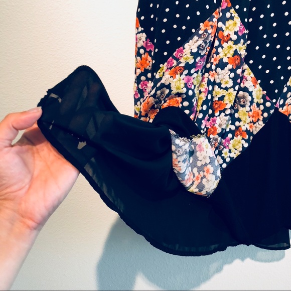 Boho Quilted Circle Skirt w/ Slip from Anthro - Picture 3 of 4